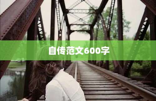 自传范文600字