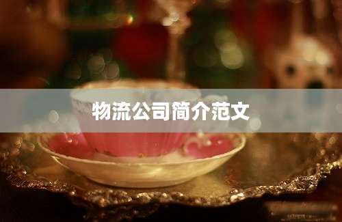 物流公司简介范文