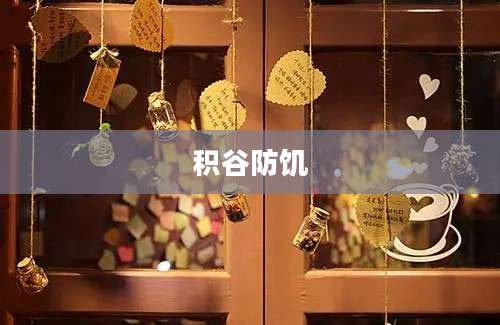 积谷防饥