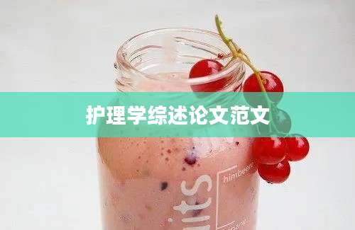 护理学综述论文范文