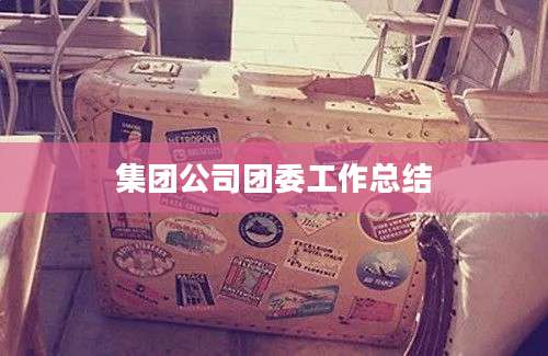 集团公司团委工作总结