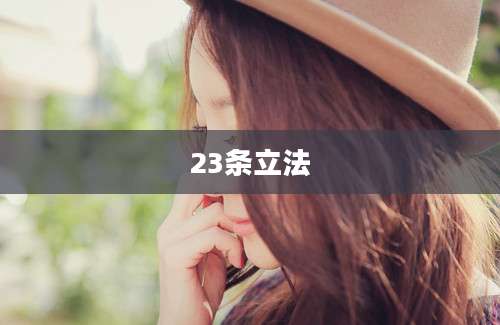 23条立法