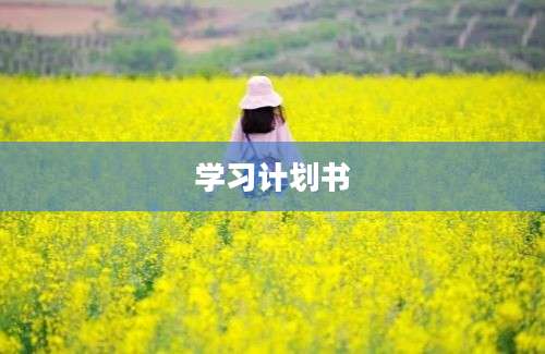 学习计划书