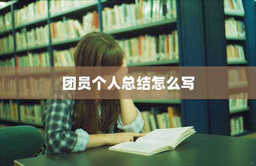 团员个人总结怎么写