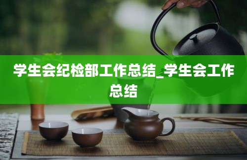 学生会纪检部工作总结_学生会工作总结