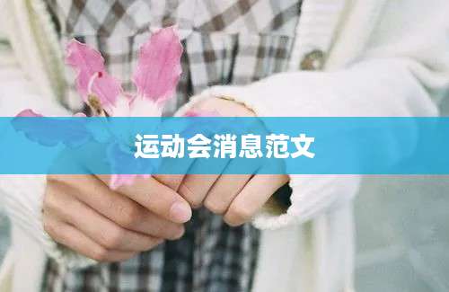 运动会消息范文