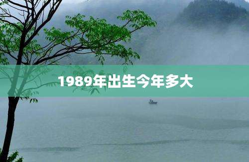 1989年出生今年多大