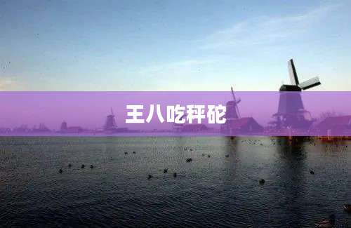 王八吃秤砣
