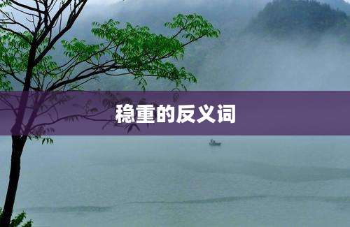 稳重的反义词