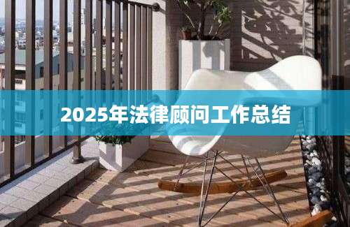 2025年法律顾问工作总结