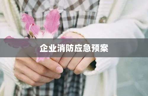 企业消防应急预案