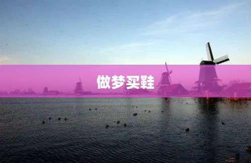 做梦买鞋