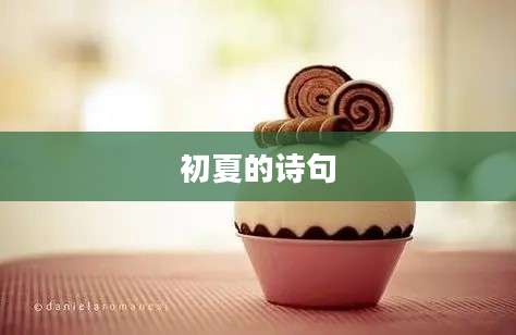 初夏的诗句