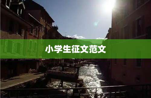 小学生征文范文
