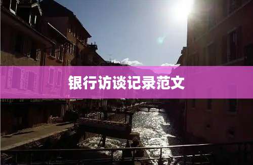 银行访谈记录范文