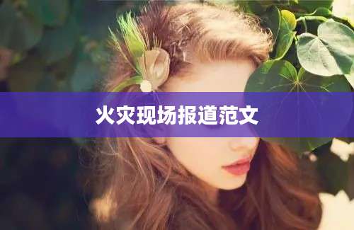 火灾现场报道范文