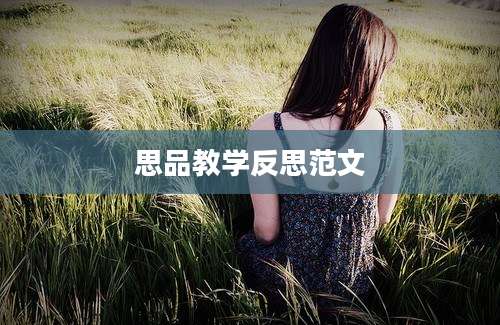 思品教学反思范文