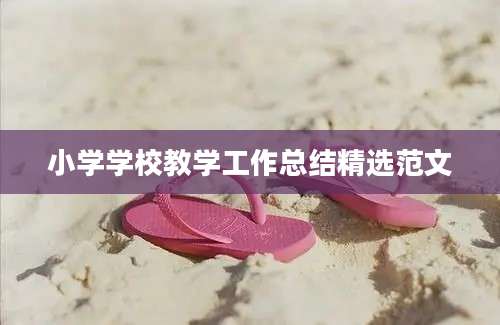 小学学校教学工作总结精选范文