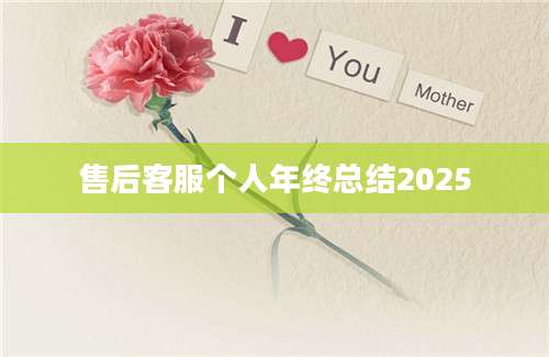 售后客服个人年终总结2025
