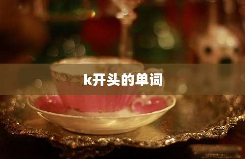 k开头的单词