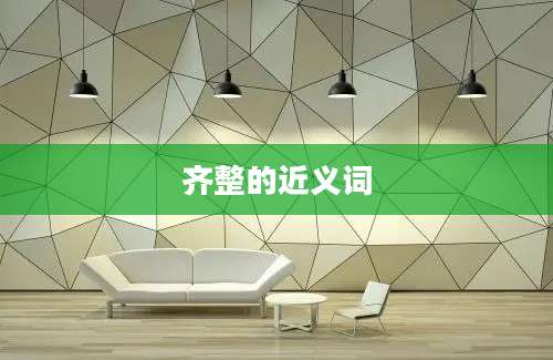 齐整的近义词