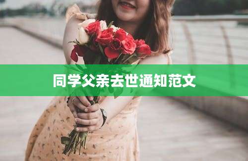 同学父亲去世通知范文