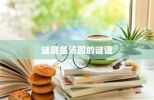 谜底是汤圆的谜语