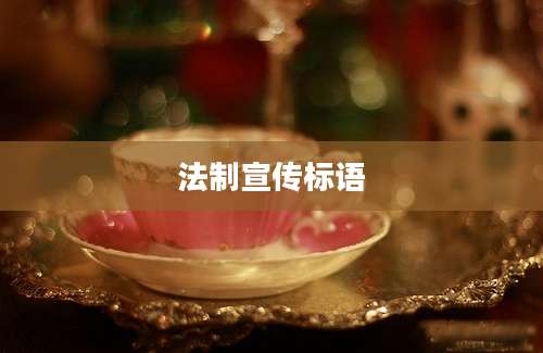 法制宣传标语