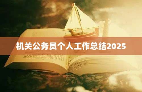 机关公务员个人工作总结2025