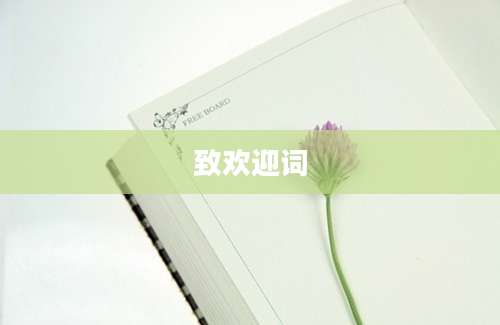 致欢迎词