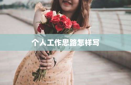 个人工作思路怎样写