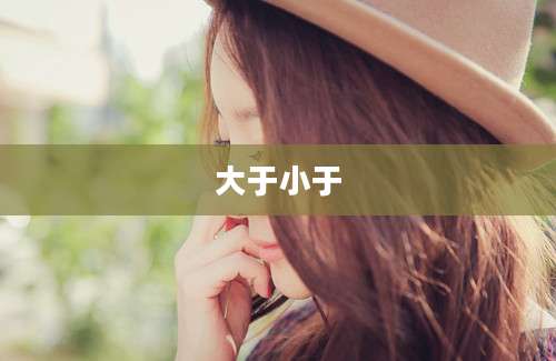 大于小于