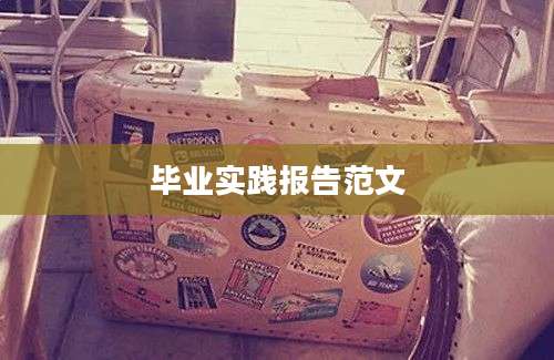 毕业实践报告范文