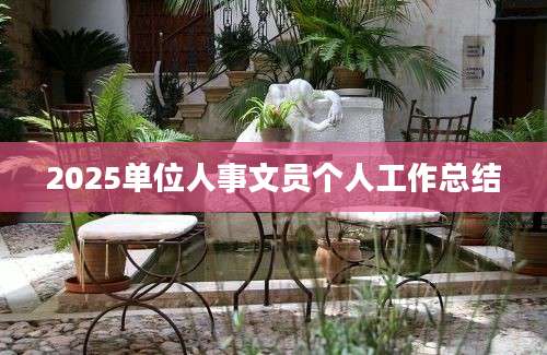 2025单位人事文员个人工作总结