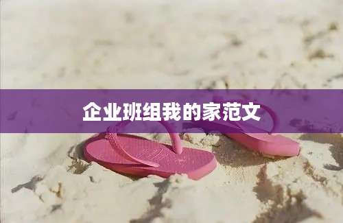 企业班组我的家范文