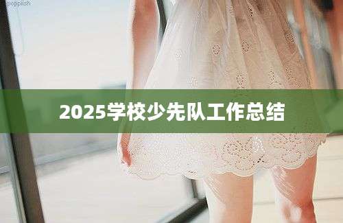 2025学校少先队工作总结