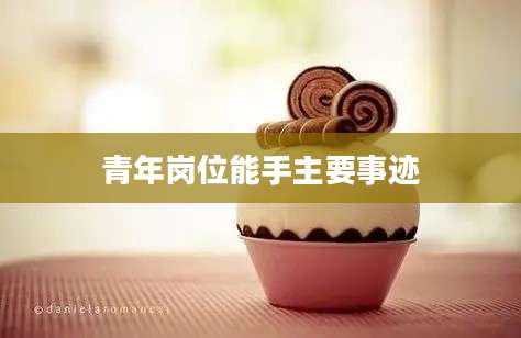 青年岗位能手主要事迹