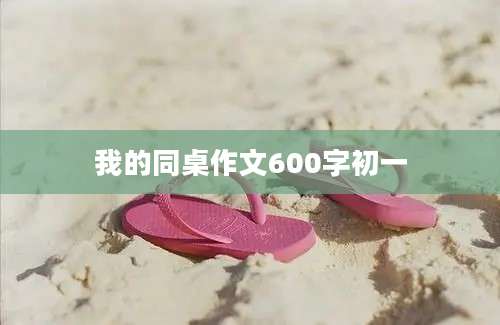 我的同桌作文600字初一