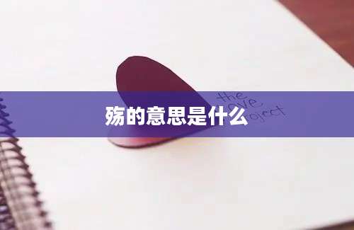 殇的意思是什么