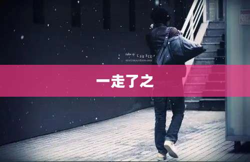 一走了之