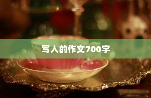 写人的作文700字