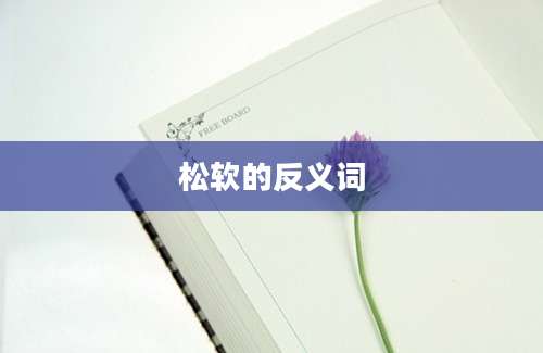 松软的反义词