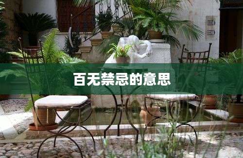 百无禁忌的意思