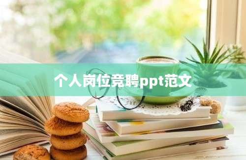 个人岗位竞聘ppt范文