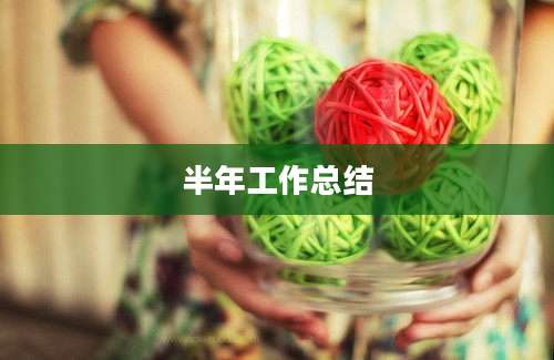 半年工作总结