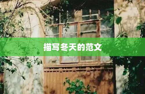 描写冬天的范文