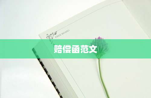 赔偿函范文