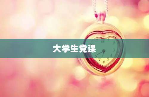大学生党课