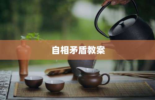 自相矛盾教案