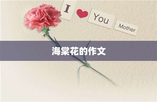 海棠花的作文